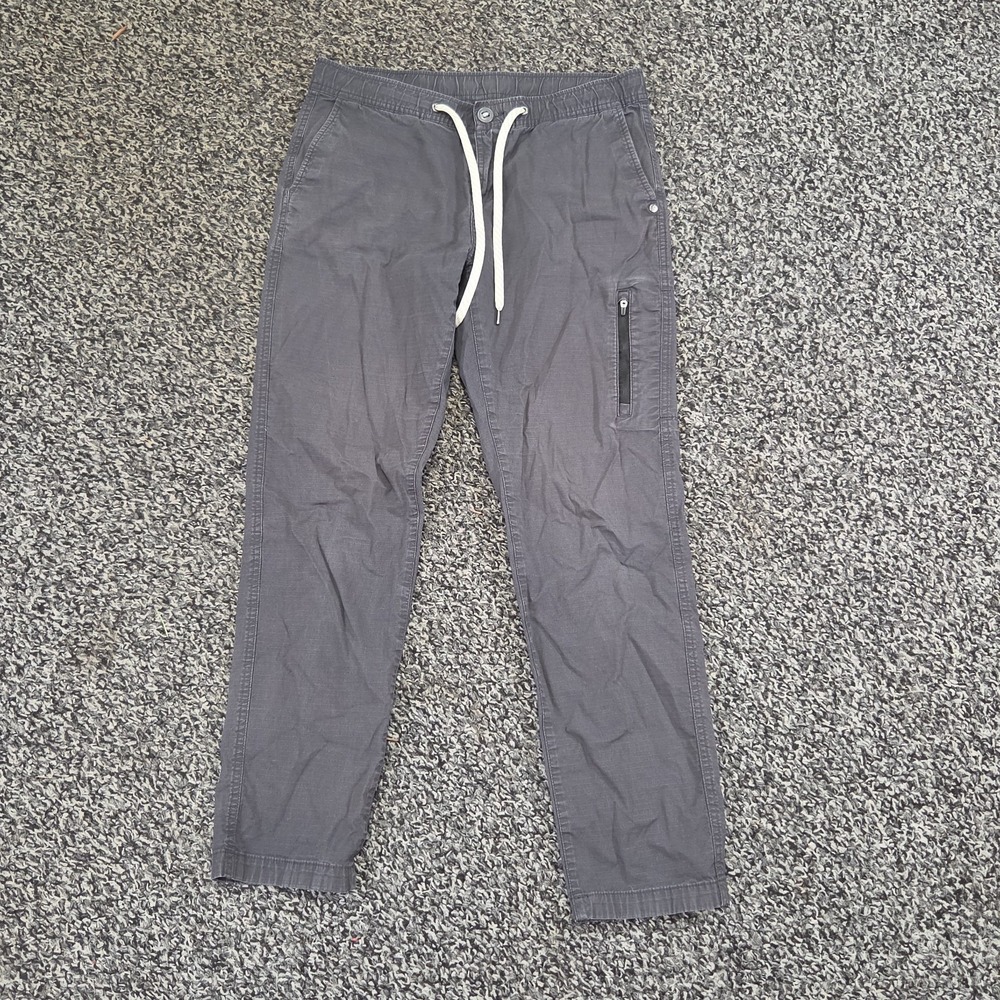 Vuori Gray Women's Jogger Pants Drawstring/Button Zip Pockets Size Medium